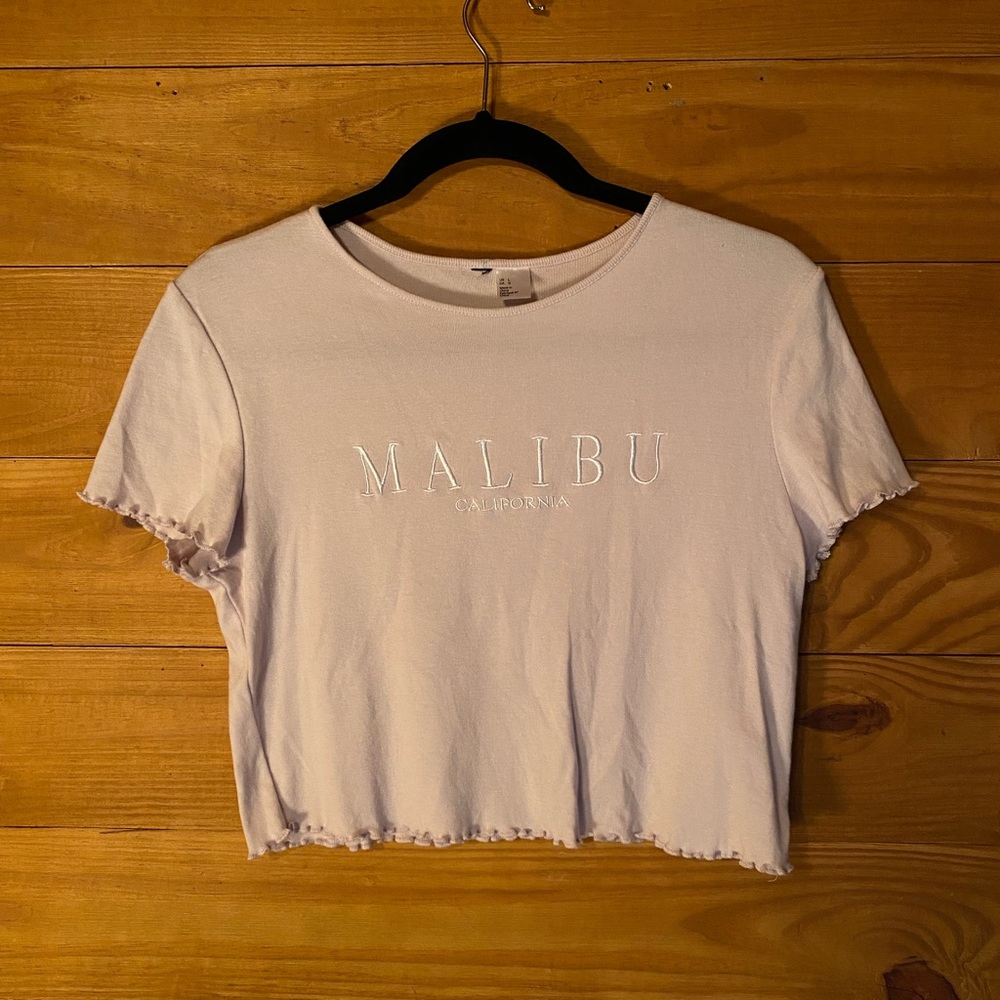 Lavender Malibu Cropped Shirt